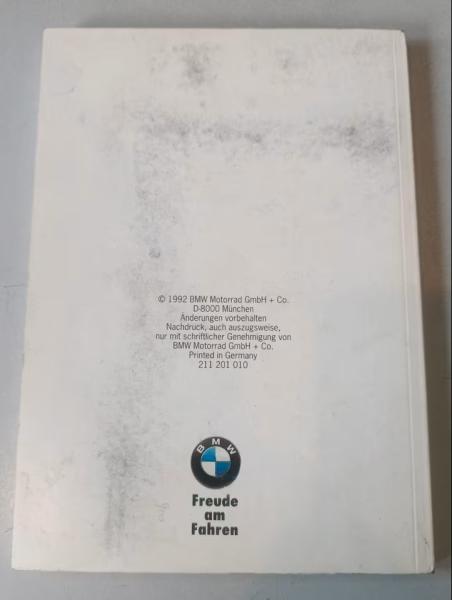 BMW R1100GS - BMW Motorrad Tourenservice '92